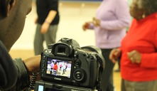 Young people planning their first documentary filming session at Loftus Road Stadium