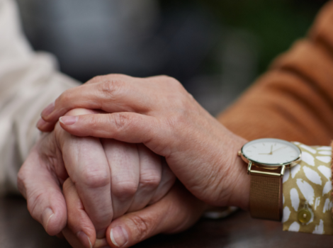holding hands